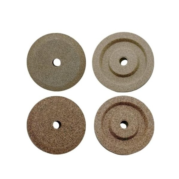 Paire démerigles n° 2 - grain fin et grain grossier - aiguiseur aiguiseur lame trancheuse compatible avec RGV, FAC, MISTRO