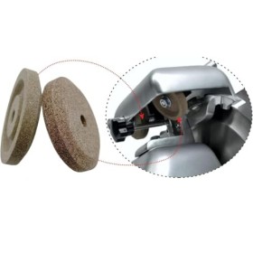 Paire démerigles n ° 2 - avec étape et moyeu grain fin et grossier - aiguiseur aiguiseur lame trancheuse compatible avec R