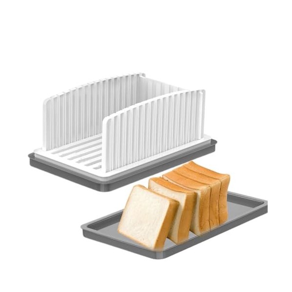 xocome Trancheuse à pain, multifonction pour sandwich/toast, poignée manuelle pliable et réglable pour couper le pain rapidem