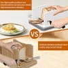 xocome Trancheuse à pain, multifonction pour sandwich/toast, poignée manuelle pliable et réglable pour couper le pain rapidem
