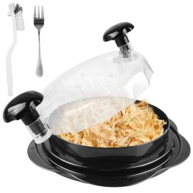 Hachoir à poulet de 25 cm avec poignées ergonomiques et fond antidérapant, broyeur de poulet avec pinceau et fourchette, outi