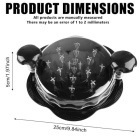 Hachoir à poulet de 25 cm avec poignées ergonomiques et fond antidérapant, broyeur de poulet avec pinceau et fourchette, outi