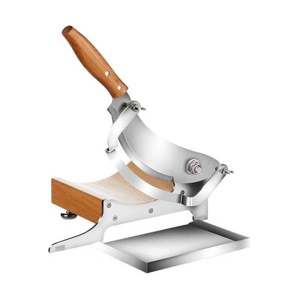 HEYOUTH Trancheuse de Viande congelée,Trancheuse manuelle,Épaisseur Réglable,pour la Cuisine à la Maison Agneau Porc Bœuf Poi