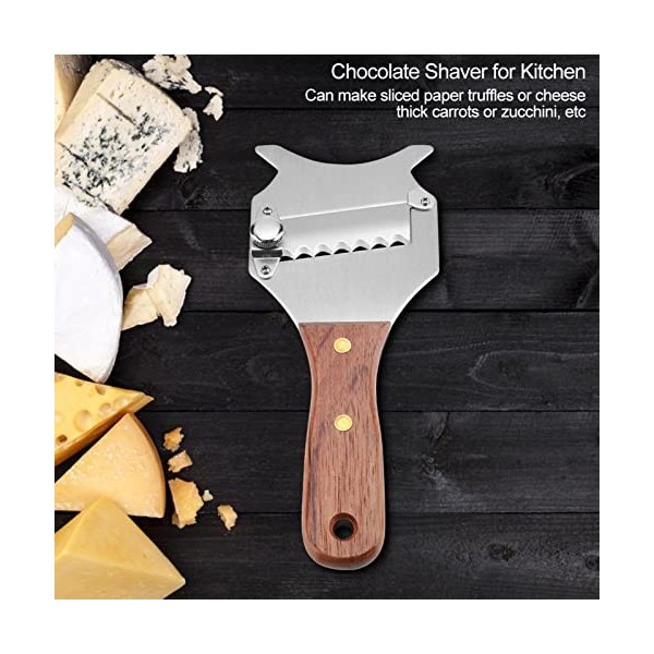 Éplucheur de beurre de fromage, trancheur de fromage à truffe en acier inoxydable, lame réglable, rasoir à chocolat pour Gadg