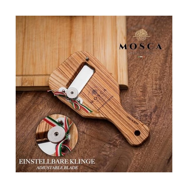 Variété de truffes italiennes Mosca Selection - trancheuse à truffes pour les chefs exigeants - coupez les truffes comme un b