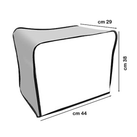 Couvre-trancheuse en coton 38 x 44 x 29 cm Made in Italy MANAOS GRIGIO 