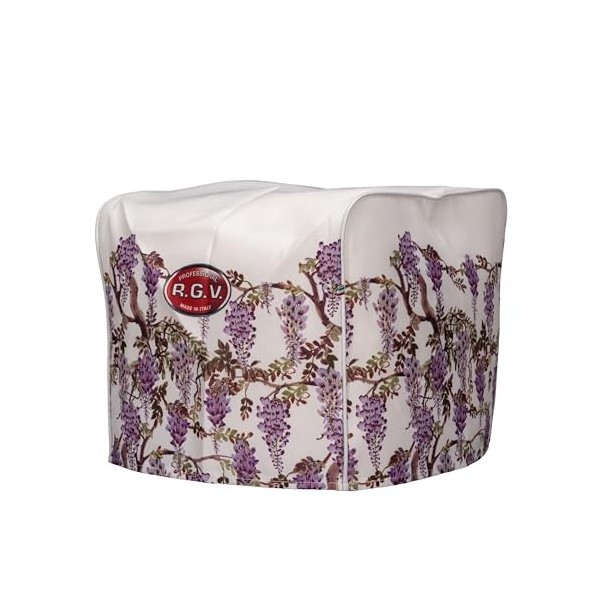 RGV COUVERTURE POUR AFFECTEUR - MOTIF GLYCINE - FABRIQUÉ EN ITALIE