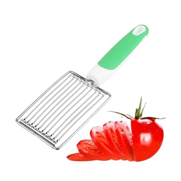MenYiYDS 1 Pcs Trancheuse de Pommes de Terre, trancheuse avec poignée, trancheuse de tomates, trancheuse de Fruits au Jambon,