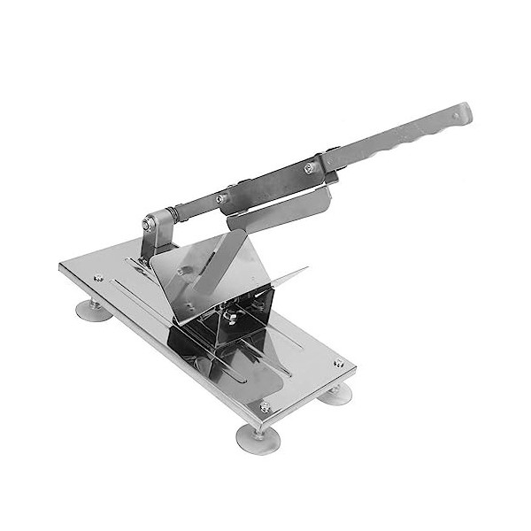 Coupe-Viande, Trancheuse de Viande Congelée Réglable 0,3-15 Mm, Coupe-bœuf de Mouton Manuel, Coupe-porc, Rouleau de Feuilles 