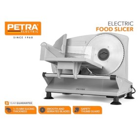 Petra Trancheuse Électrique de Nourriture , Machine à Trancher de Cuisine, Pour Viande, Fromage et Pain, Épaisseur Réglable 1