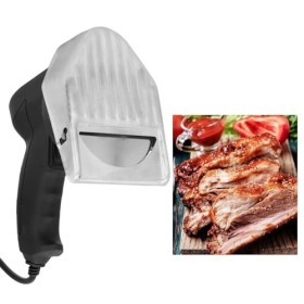 Topyond Machine à Trancher la Viande électrique Coupe-Viande Portatif avec Réglage De Lépaisseur Rasoir à Viande électrique 