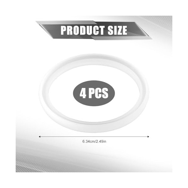 4pcs Joints de Rechange pour Bocal Alimentaire Stanley Classic 24oz, en Silicone Bague dÉtanchéité Joints dÉtanchéité Rempl