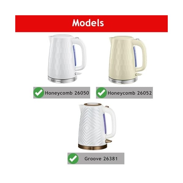 SPARES2GO Filtre à bec verseur pour bouilloire Russell Hobbs Honeycomb 26050 26052 Groove 26381