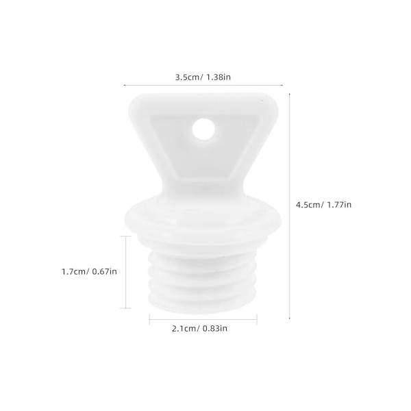 Lot de 2 bouchons de bouillotte en caoutchouc de 22,5 mm pour bouilloire sous vide