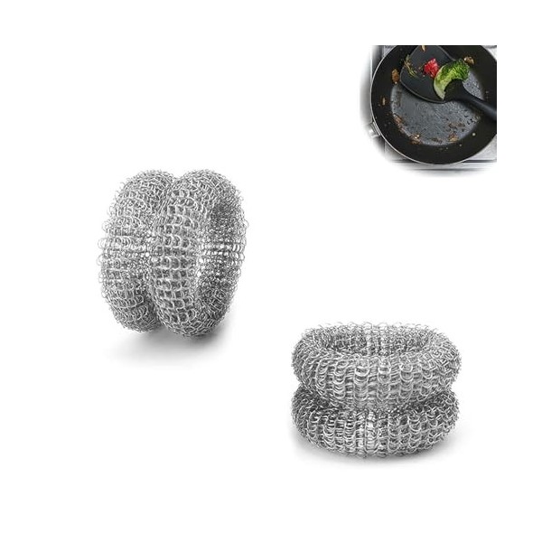 2 Pièces Anneau Éliminateur Calcaire, AMONENZ Bouilloire Anneau Anticalcaire, Acier Inoxydable Anneau Anticalcaire, Diamètre 