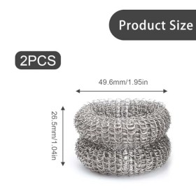 2 Pièces Anneau Éliminateur Calcaire, AMONENZ Bouilloire Anneau Anticalcaire, Acier Inoxydable Anneau Anticalcaire, Diamètre 