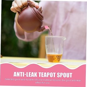 SHOWERORO Lot de 4 cache-becs de protection transparents pour bouilloire deau - Couvercles de bec verseur anti-gouttes - Ros