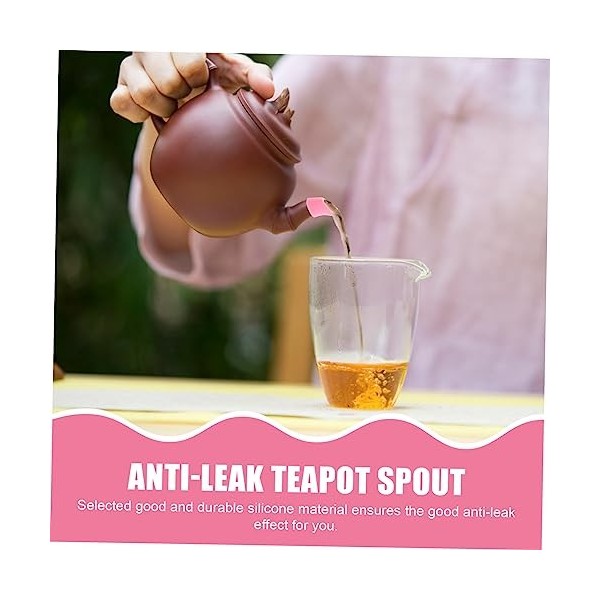 SHOWERORO Lot de 4 cache-becs de protection transparents pour bouilloire deau - Couvercles de bec verseur anti-gouttes - Ros