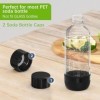 Thorder Lot de 2 bouchons de bouteille de soda durables, avec joint amovible, compatibles avec la plupart des bouteilles de s