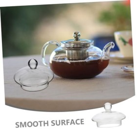 FELTECHELECTR Couvercle de la théière - Couvercle en verre de rechange - Couvercle de rechange pour théière - Couvercle en ve