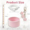 TTPSRY Owala Freesip Accessoires 4 Pièces Tissée Sangle de Poignée Étuis en Silicone Porte Clés Pendentifs pour 24 oz 32 oz 4