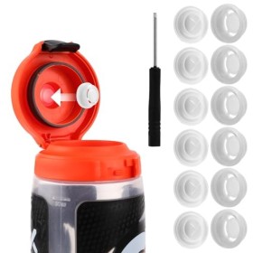 XIHIRCD 6pcs Joints Rechange pour Bouteille deau, Valve Silicone Insert en Plastique Accessoires Remplacement pour Valve en 