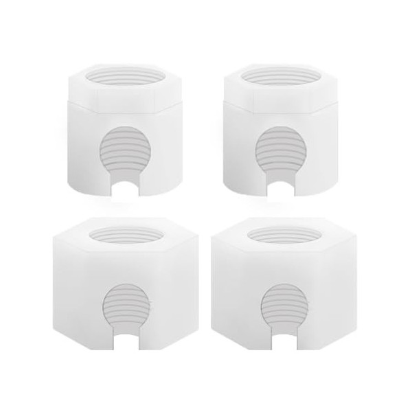 Editbar Lot de 4 écrous de rechange pour Sodastream - Compatible avec Jet, Spirit, Easy, Duo, Fizzi, Terra, Crystal 1.0 & 2.0