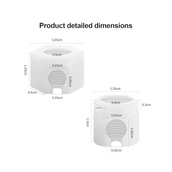 Editbar Lot de 4 écrous de rechange pour Sodastream - Compatible avec Jet, Spirit, Easy, Duo, Fizzi, Terra, Crystal 1.0 & 2.0