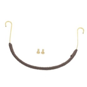 RORPOIR Poignée de théière en forme de U en cuivre avec couvercle en tricot Accessoires pour une manipulation sûre et un desi