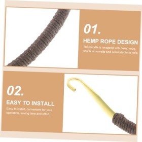 RORPOIR Poignée de théière en forme de U en cuivre avec couvercle en tricot Accessoires pour une manipulation sûre et un desi