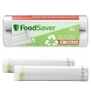 FoodSaver sacs de mise sous vide réutilisables, Sans BPA, 2 rouleaux de sacs 28 cm x 5,5 m , FSR2802 