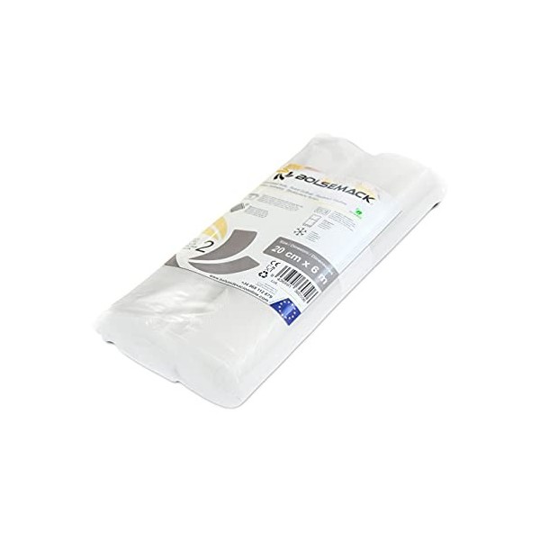 2 Rouleaux pour Appareil de Mise Sous Vide 28 cm x 6 mètres sacs sous vide alimentaire Pour emballeurs domestiques de tout