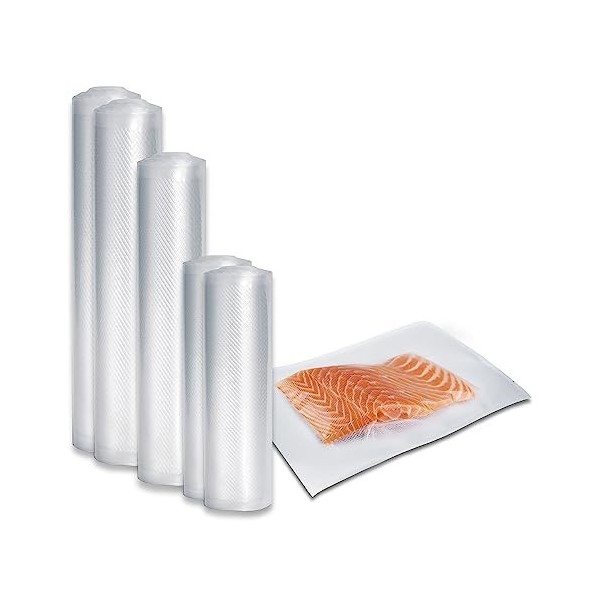 CASO Profi- Kit de feuilles pour le vide 1 / Sachets : 50x 20x30cm, Rouleau : 1x 20x600cm, 1x 30x600cm 150µm, pour machine à