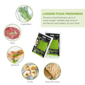 LAICA VT35012 - Pack de 100 Sachets pour Machine à Emballer Sous Vide, 20x28cm