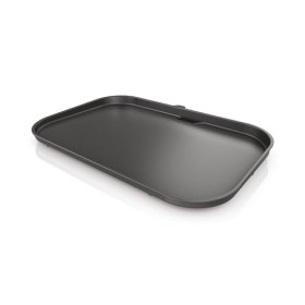 Ninja Woodfire Plancha XL, plaque à rainures plate non adhésive, accessoire officiel Ninja, compatible avec les barbecues éle