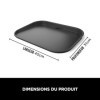 Ninja Woodfire Plancha XL, plaque à rainures plate non adhésive, accessoire officiel Ninja, compatible avec les barbecues éle