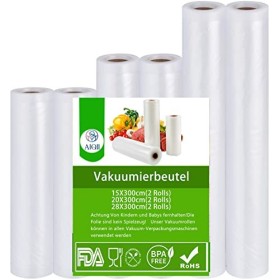 AIQII Lot de 6 rouleaux de film de 15 cm x 300 cm + 2 rouleaux de 20 cm x 300 cm + 2 rouleaux de 28 cm x 300 cm