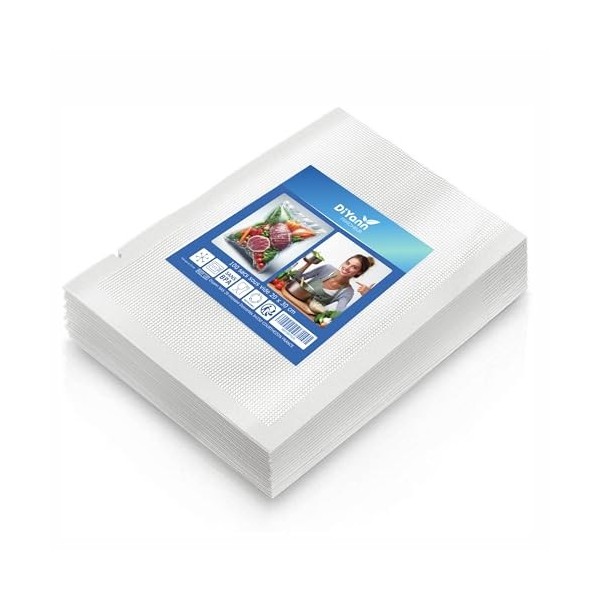 Diyann Sacs Sous Vide Alimentaire 28x500cm Lot de 3 Rouleaux | Compatible Machines Sous Vide | Conservation Longue Durée, C