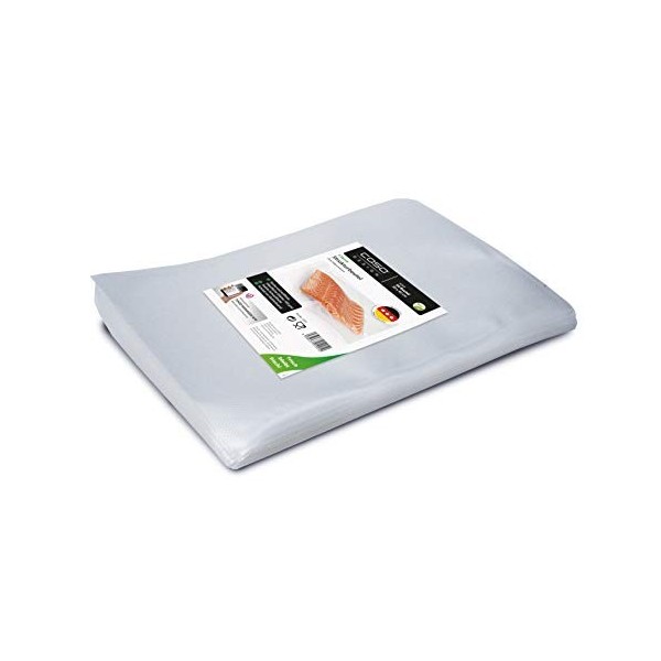 CASO Sachets à bords scellés 30 x 40 cm, 70 mμ, 50 sacs structurés, exclusivement pour les appareils à cloche, surface lisse,