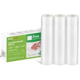 Bonsenkitchen Sacs Sous Vide Alimentaire, 3 rouleaux 28 x 600 cm + 3 rouleaux 20 x 600 cm, pour Machine Sous Vide des Aliment