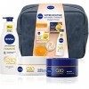 NIVEA Q10 Trousse Energy 1 x 1 pce , Trousse de toilette garnie contenant 3 soins visage et corps, Coffret cadeau femme idéa