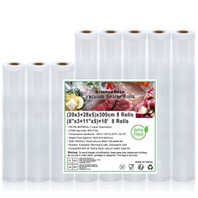KitchenBoss Sac Sous vide Alimentaire：Rouleau Sous Vide Alimentaire sans BPA pour Appareil Sous Vide, Film Sous Vide Alimenta