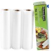 KitchenBoss Lot de 3 rouleaux demballage sous vide avec boîte de découpe, 20 x 500 cm, sacs demballage sous vide pour le st