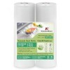 KitchenBoss Sacs Sous Vide Alimentaire：2 Rouleaux 28x600cm, Rouleau Sous Vide Alimentaire Convient à Lappareil de Mise sous 