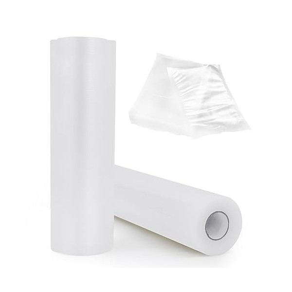 CIPOOH Sacs sous vide professionnels, sacs sous vide alimentaires, sans BPA, rouleaux de film sous vide pour tous les scellag