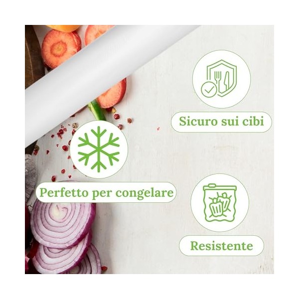 Rouleau de sacs sous vide pour aliments résistants, 2 rouleaux de sacs sous vide pour aliments 30 cm, sac gaufré sous vide po