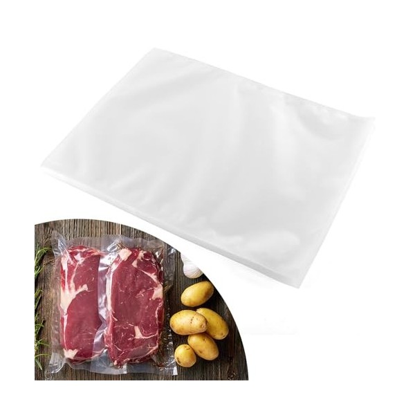 Lot de 100 sacs demballage sous vide, 10 x 15 cm, de qualité commerciale, épais gaufré, sacs de rangement sous vide, sacs de