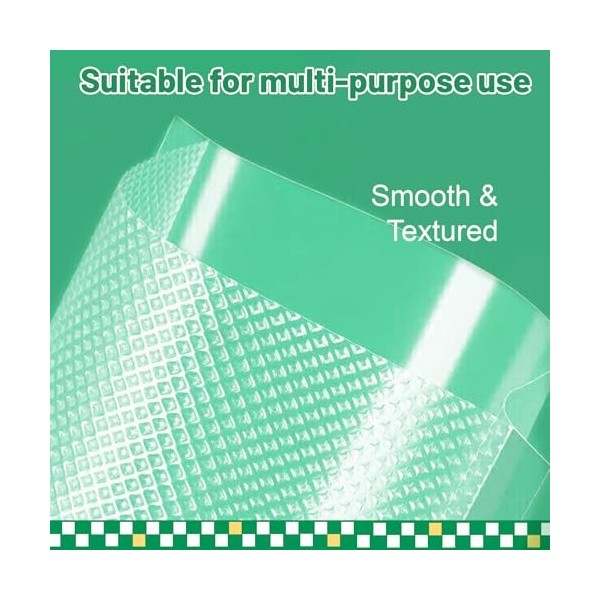 Lot de 50 sacs sous vide professionnels, 20 x 30 cm, pour toutes les machines à emballer sous vide et aliments, lavables à la