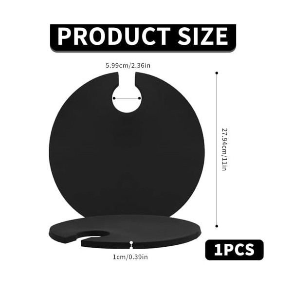 YCHYAN 28cm Couvercle Sous Vide en Silicone, Couvercle Sous Vide pour Cuisson de Précision, Couvercle Sous Vide pour Cuisson,