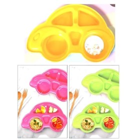 HK Online Mangeoire pour enfant en forme de voiture couleur aléatoire 
